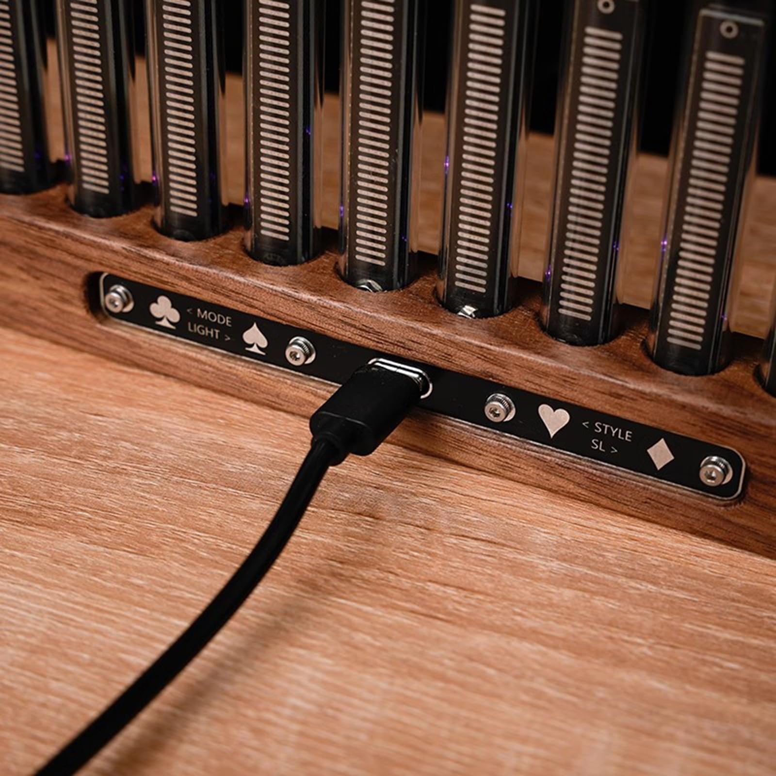 Audio Spectrum Analyzer Light with Nixie Tubes and 7 Preset Modes for Studio and Gaming Setup
