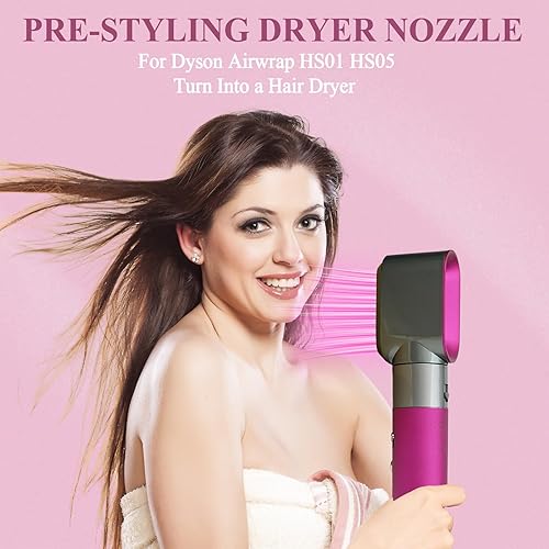 Miniatura 2 de YTCHYYSK Reemplazo de boquilla de accesorio para secadora preestilizada para Dyson Airwrap Hair Styler, pieza 969759-01, fucsia
