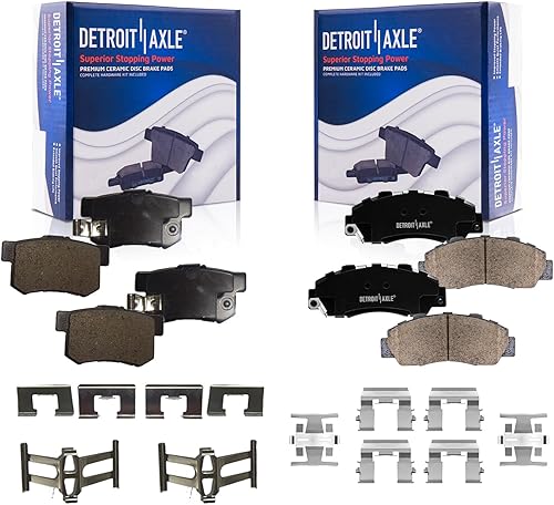 Miniatura 142 de Detroit Axle - Pastillas de Freno Delantero para Chevrolet Captiva Sport Equinox Pontiac Torrent Saturn Vue Suzuki XL-7, Pastillas de Freno Cerámica