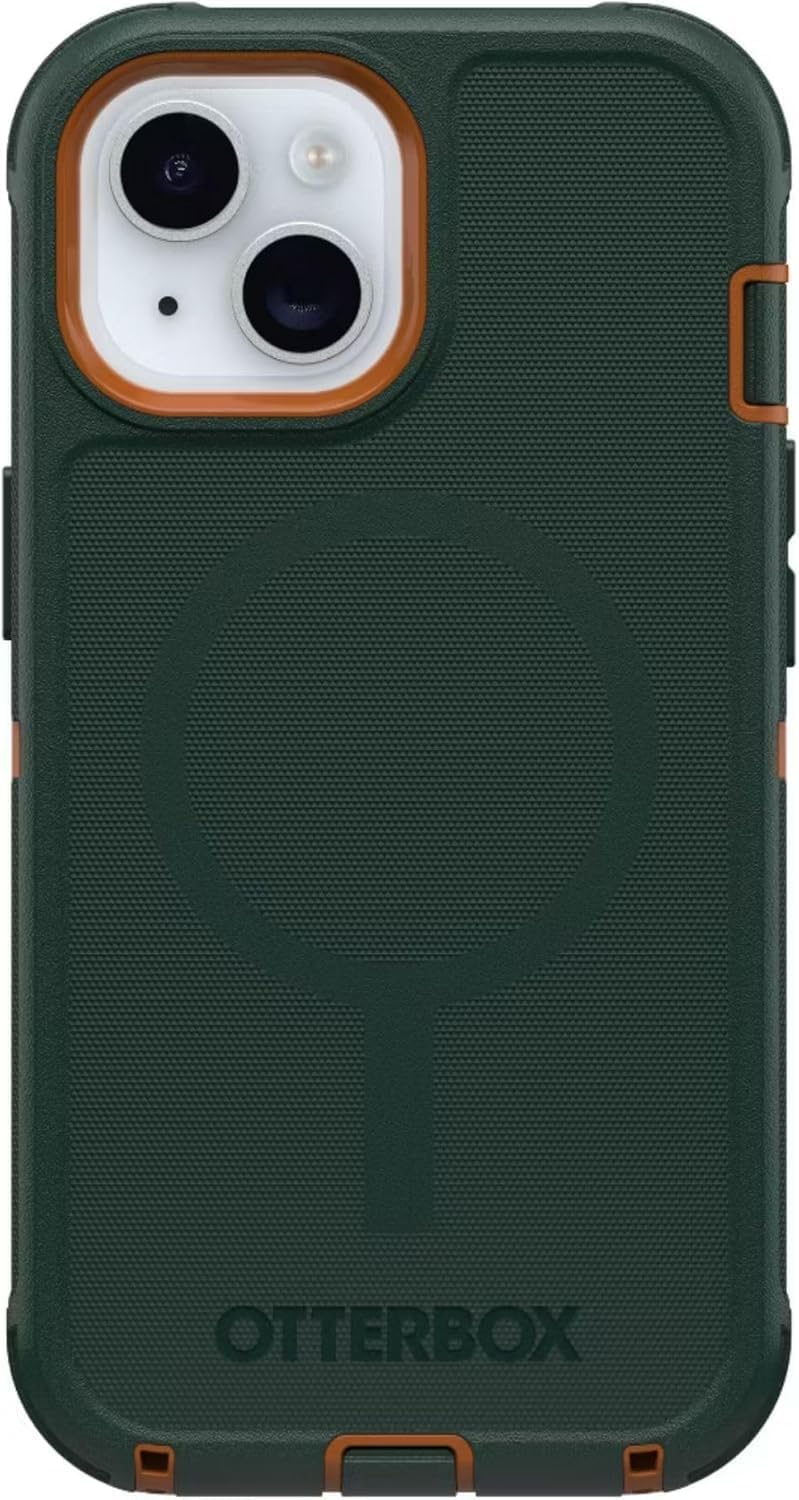 Photo 1 of OtterBox Defender MagSafe Case for iPhone 17e, 16e, iPhone 15, 14, 13 – 7X Military-Grade Drop Protection, Rugged Grip Texture, Strap Anchors, Port Covers – Non-Retail Packaging – Coppersmith