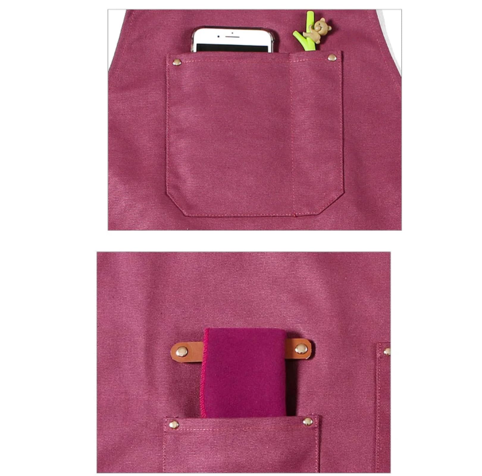 Grembiule Cucina Apron Grembiule Floreale del Ristorante dei Vestiti da Lavoro del Barbiere della Tela Pesante Barista di Tela per l'Uomo della Donna