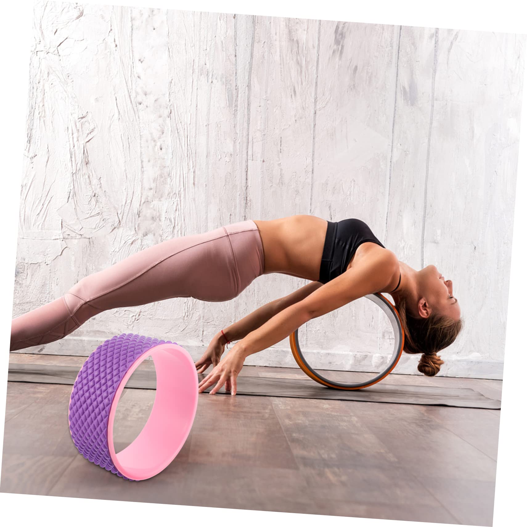 YARNOW 1pezzi Ruota Per Yoga Rullo Per Flessioni Della Schiena Strumento Per Massaggio Sportivo e Pilates