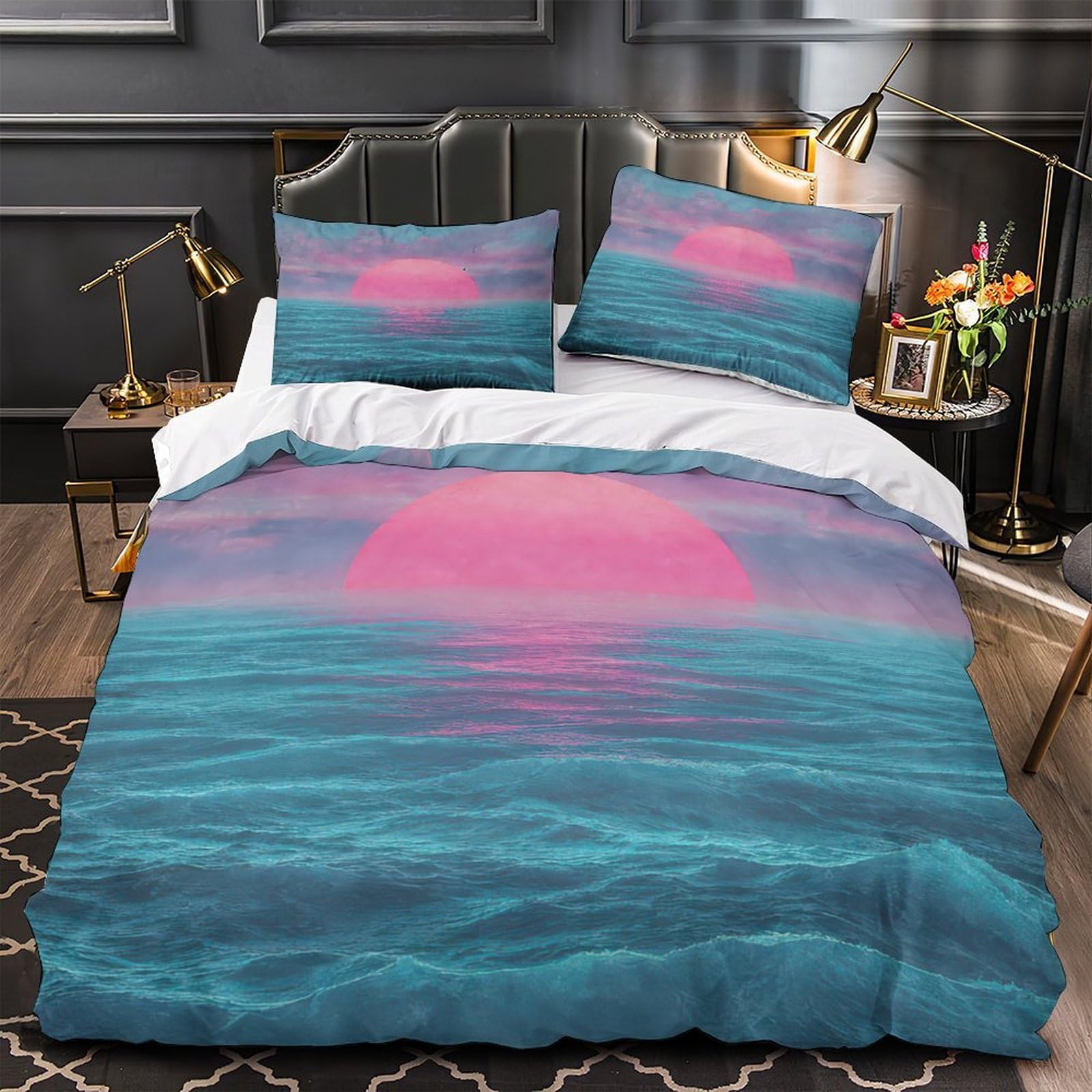 Housse de couette ocean respirante pour stopper les allergies des enfants