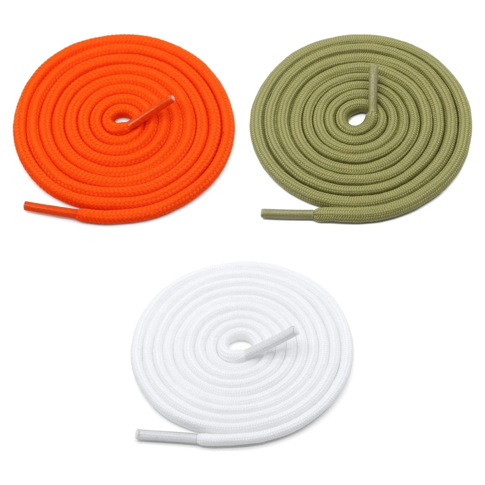 GRAH SANGRAH® 3 Pair (1 Pair Per Single Color) Shoes laces Athletic Shoelaces for Sport, Running Casual Shoes Shoe Strings (120 CM, Orange-Olive-White) (B0B8VSNL2Z) Amazon Price History, Amazon Price Tracker
