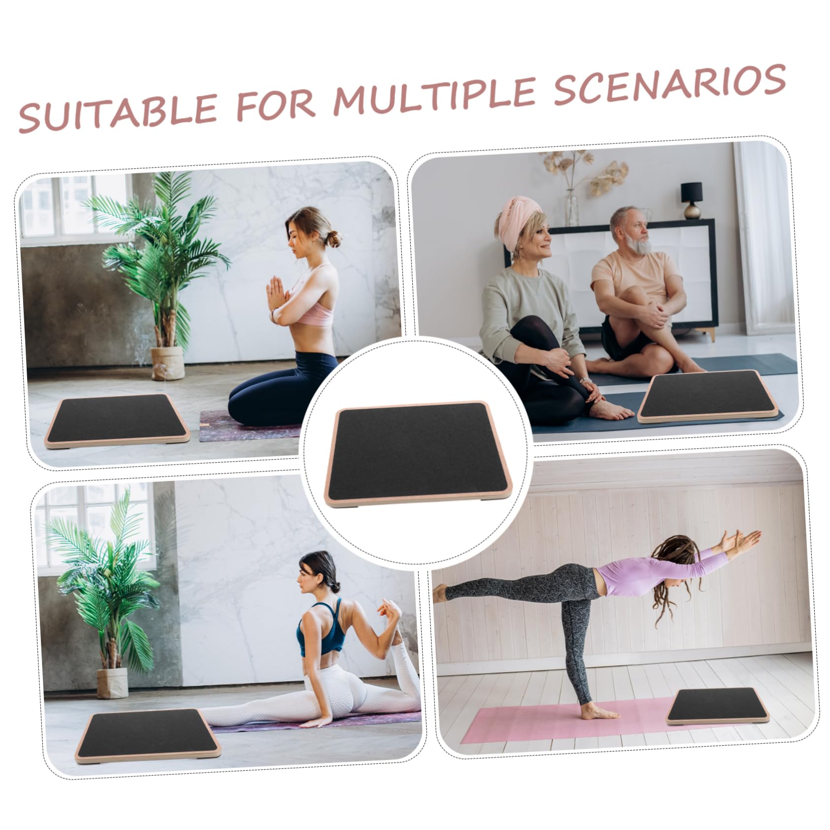 VANZACK Balance Board Per Adulti Attrezzatura Per Allenamento Di Bilanciamento e Coordinazione Piattaforma Multifunzionale Per Yoga e Fitness