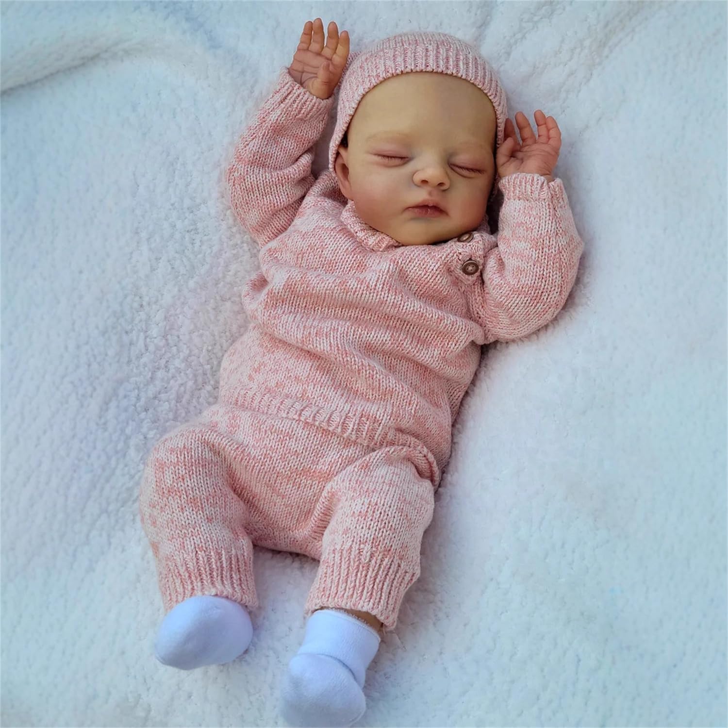 Lifelike Reborn Baby Dolls Twins Boy Girl 18 Inch Realistic Newborn Baby Dolls Twins that Look Real Reborn Baby Toy Set with Feeding Accessories Box Birthday Gifts for Kids Girls