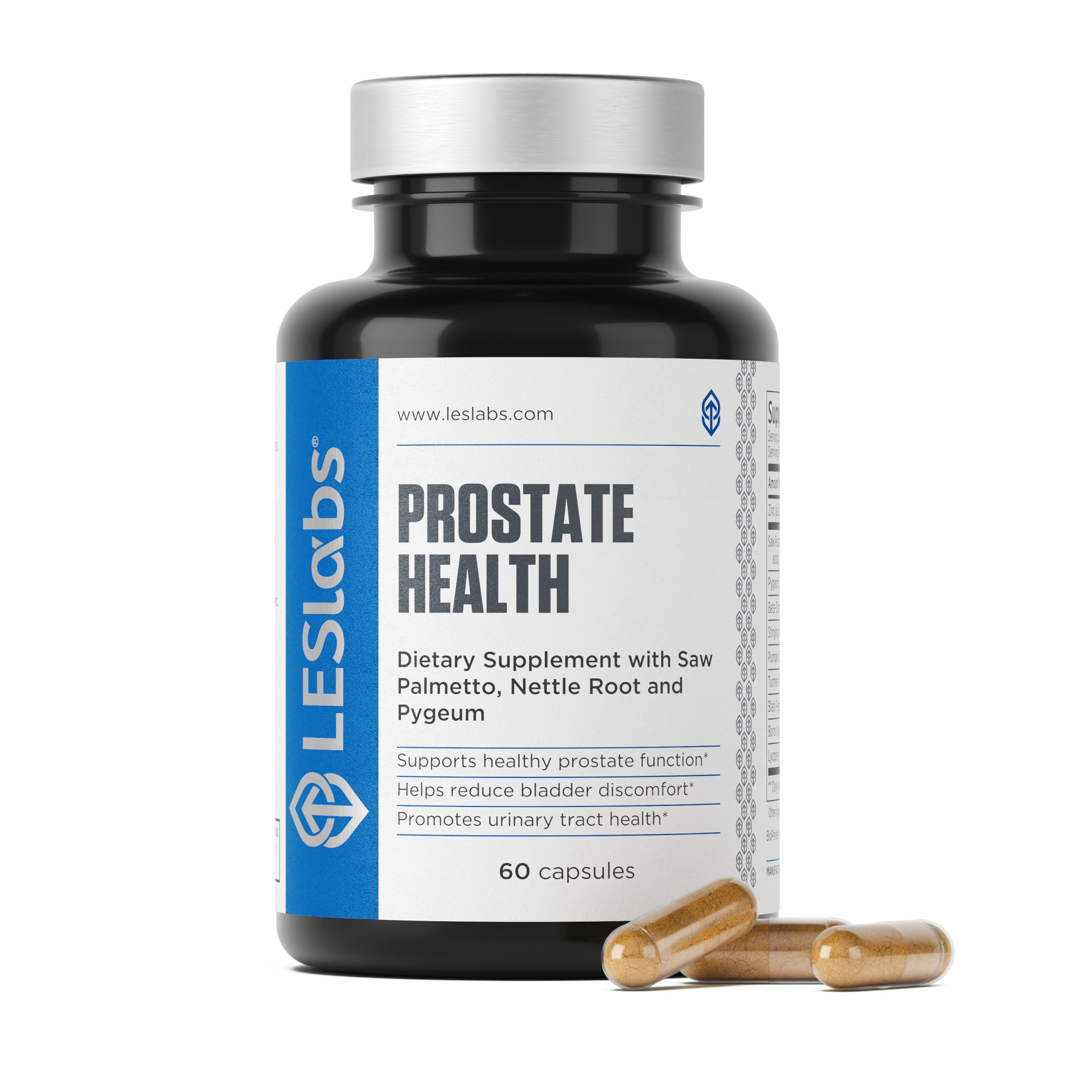 LES Labs Prostate Health for Prostate & Urinary Support Non GMO 60 Capsules