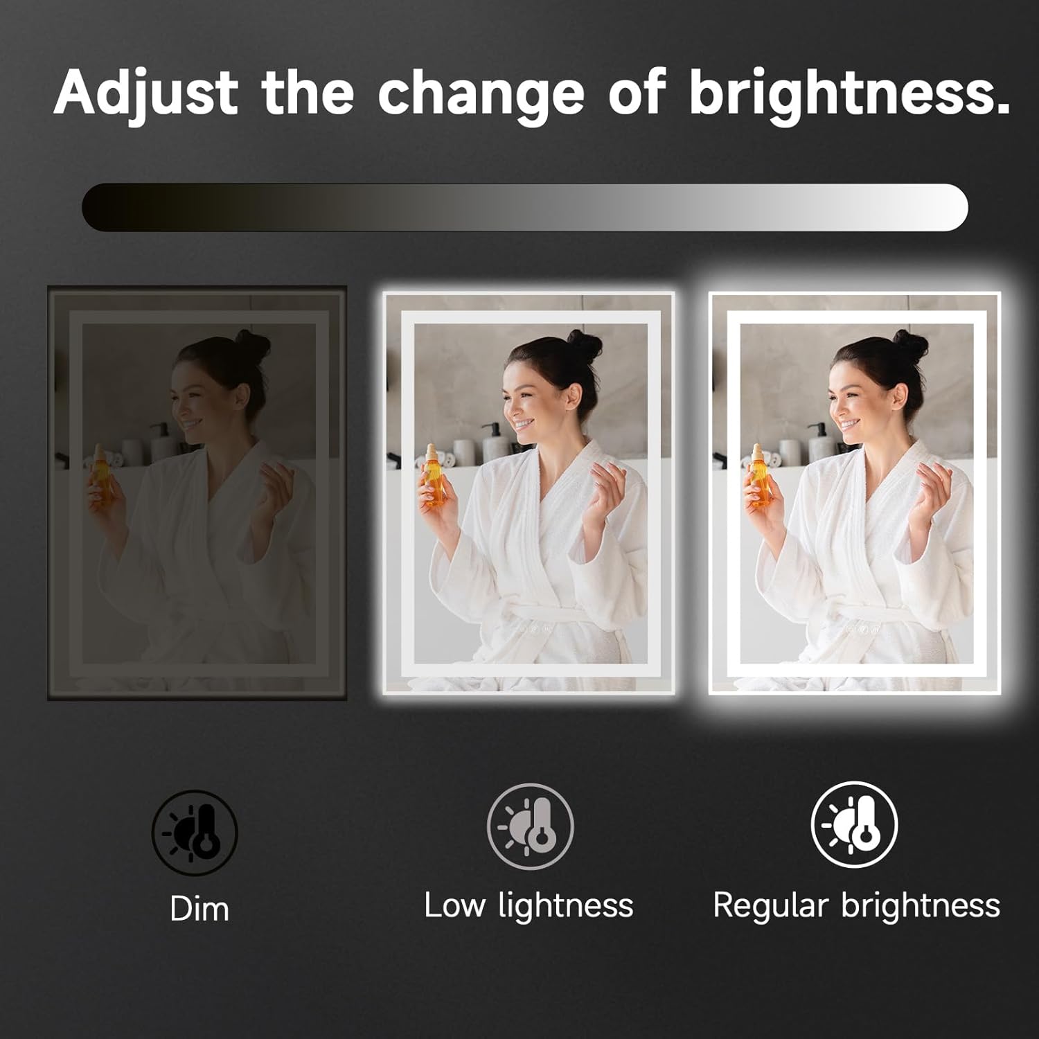 24x32'' LED Bathroom Mirror with Anti-Fog & Shatterproof Glass - Front/Backlit Vanity Mirror with Memory Function, Human Motion Sensor, UL-Listed LED Driver - Wall Mount Lighted Mirror