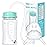 TidyFriend Anti-Colic Baby Bottle for Breastfeeding Babies 8oz, Baby Bottle with Straw for Convenient Feeding (Green)