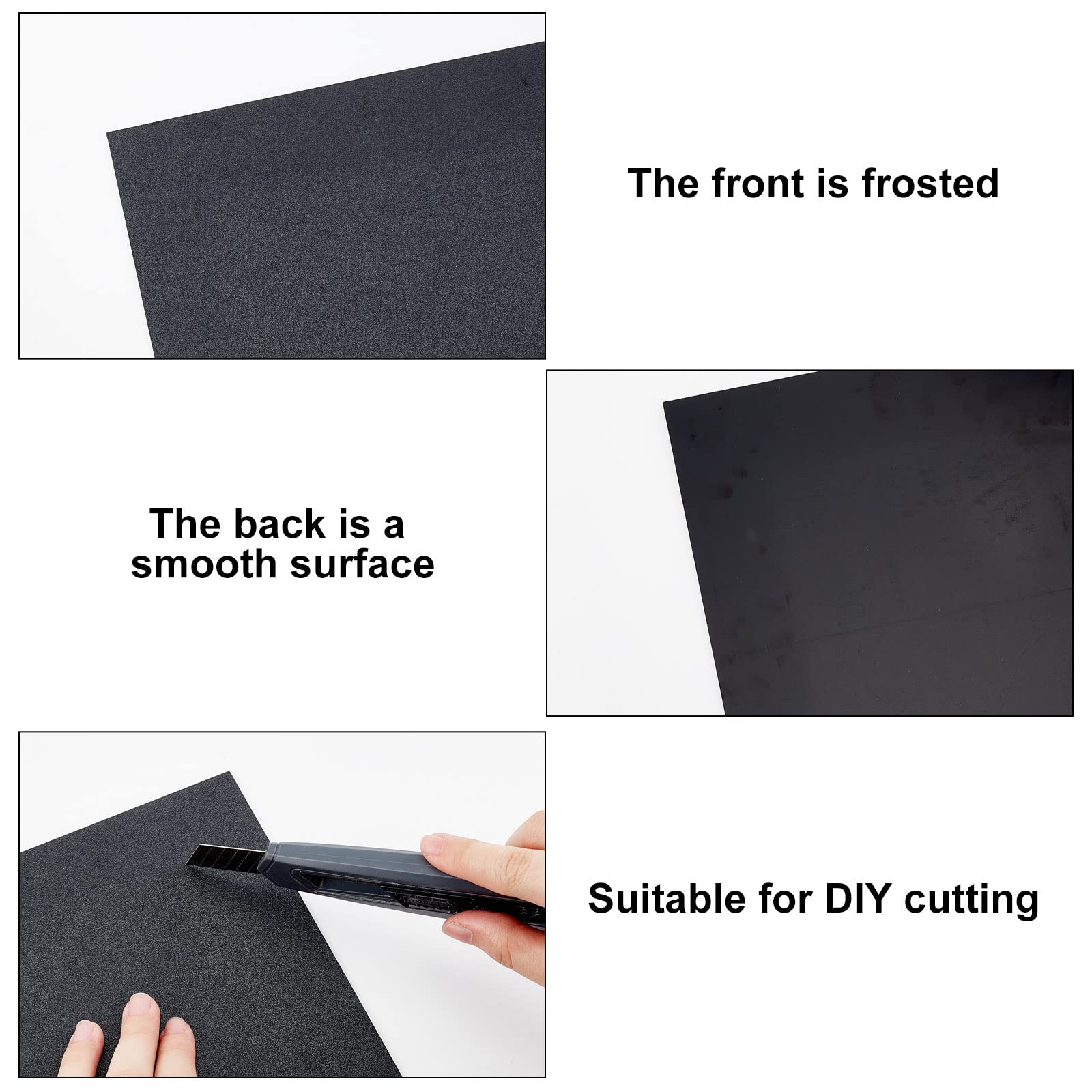 Foglio Di Plastica ABS PandaHall - 1,5 Mm, Nero, 30x30 Cm, Per Fai Da Te E Riparazioni - Foto 11