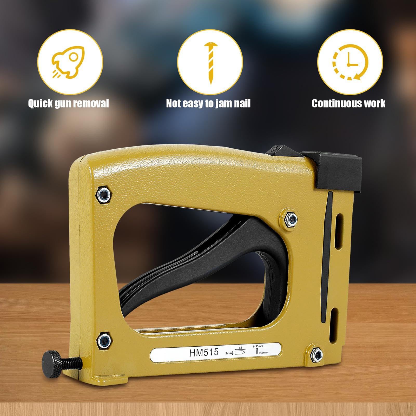Picture Point Driver - Strumento resistente in lega di alluminio, dispositivo di fissaggio manuale a pressione con 1000 punti, montaggio per opere d'arte, installazione di tabelloni fotografici
