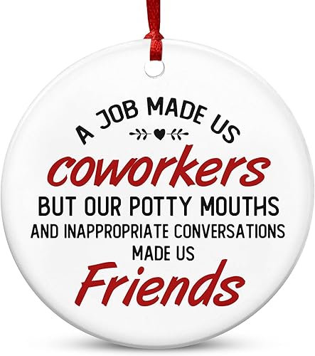 Miniatura 19 de OASSIE Regalos de agradecimiento de Navidad para mujeres - Adornos navideños de cerámica 2025 para decoraciones de árbol - Regalos de Blanco -