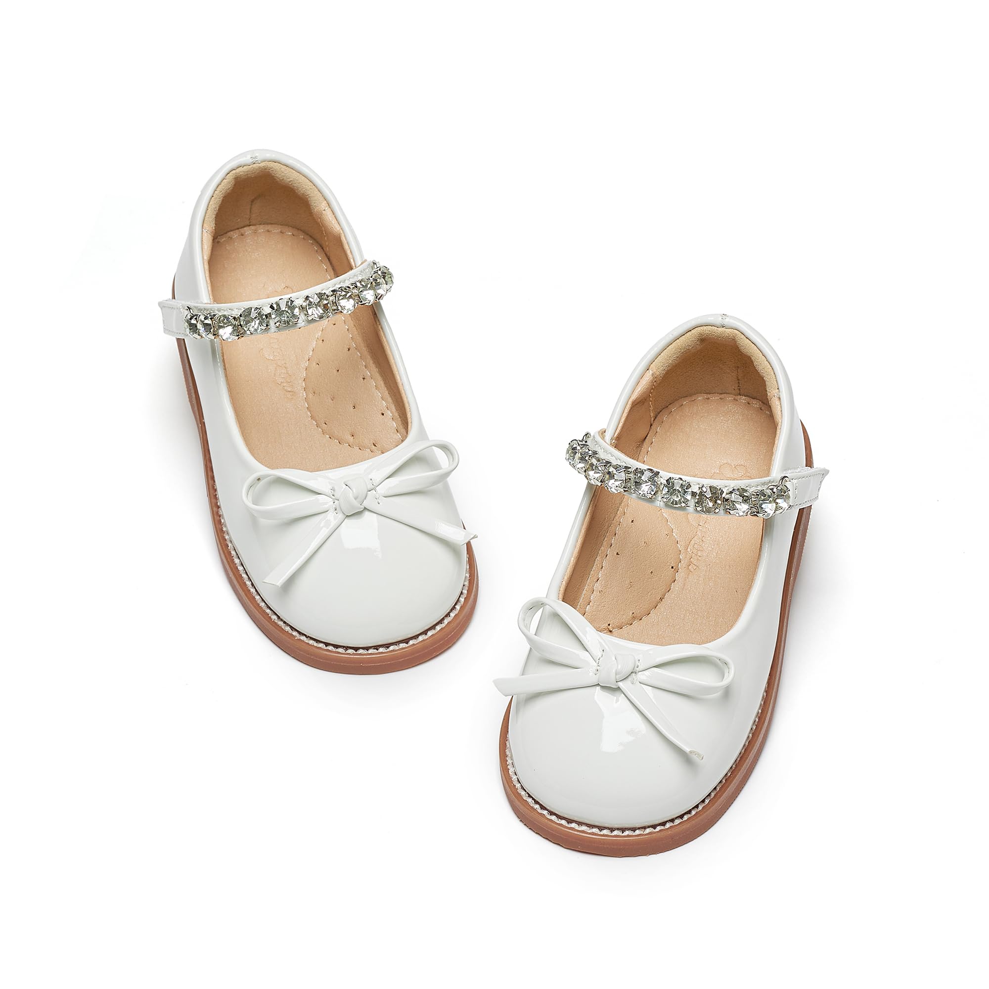 Flaryzone Toddler Girls Mary Jane School Uniform Oxfords Dress Shoes Flats