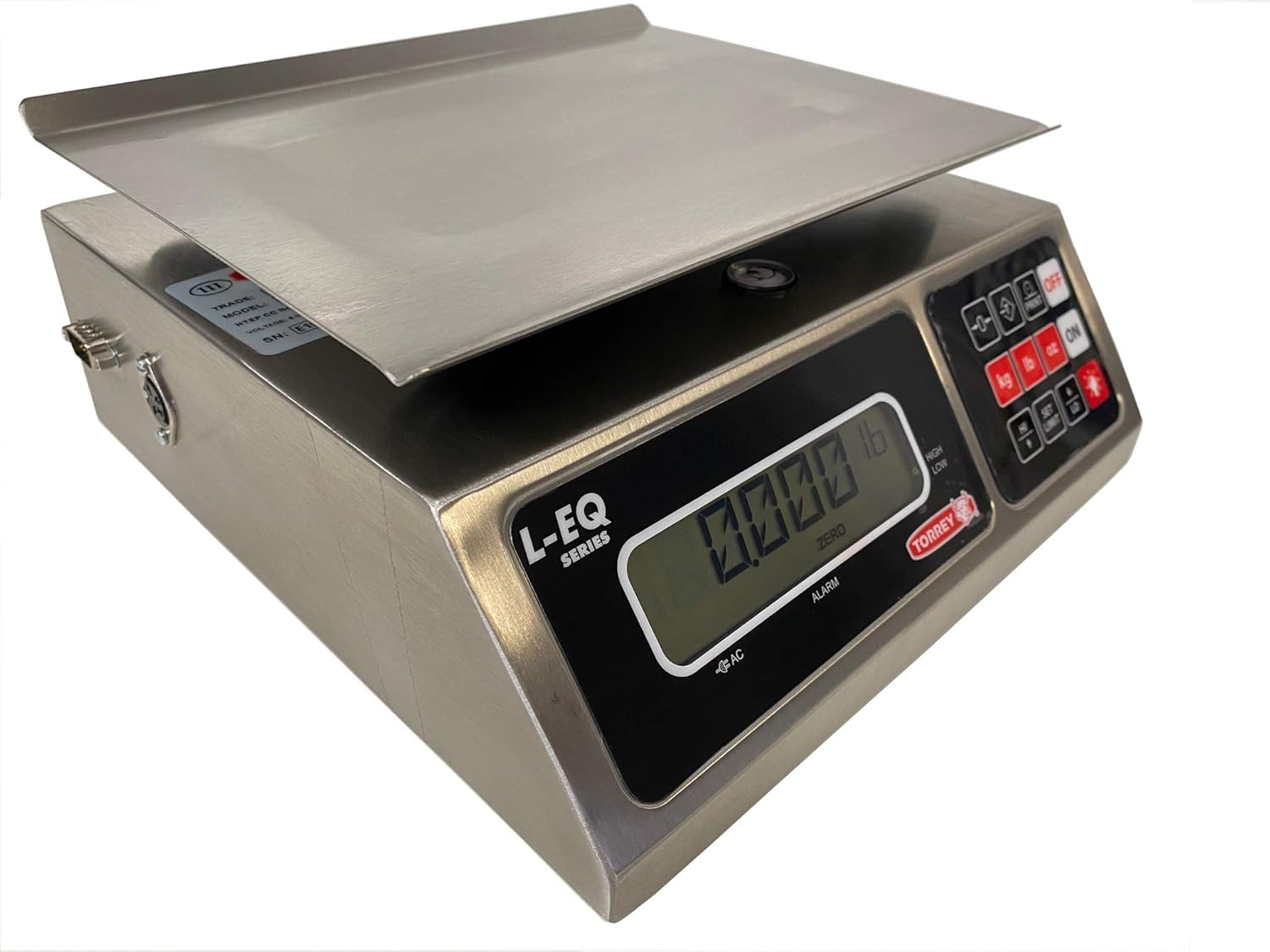 TORREY LEQ 10/20 High Precision Digital Portion Control Scale, Stainless Steel Construction, 10 kg/20 lb. Capacity