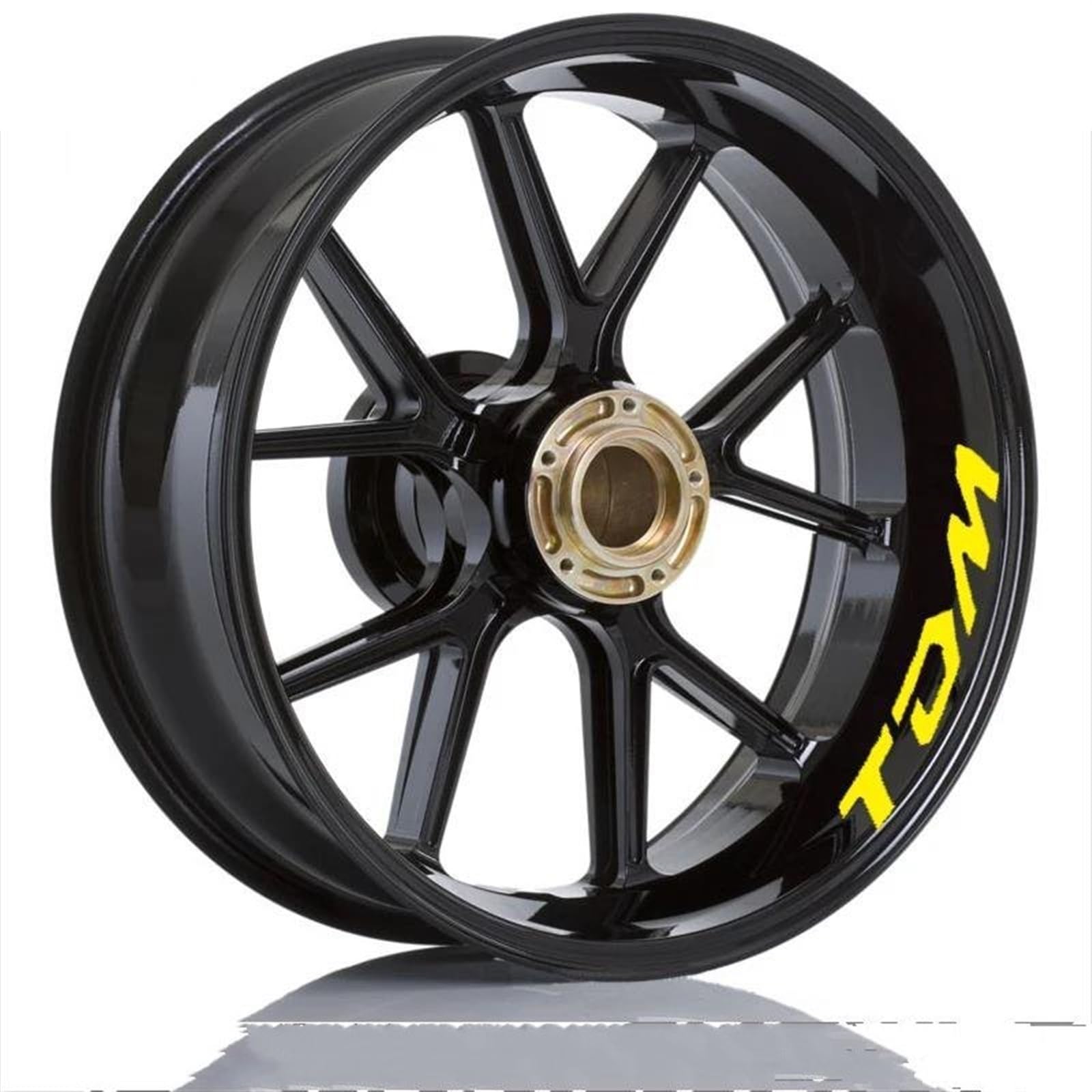 Motorcycle Accessories Reflective Rim Edge Stripes Wheel Stickers for Yamaha TDM 900(Color3)
