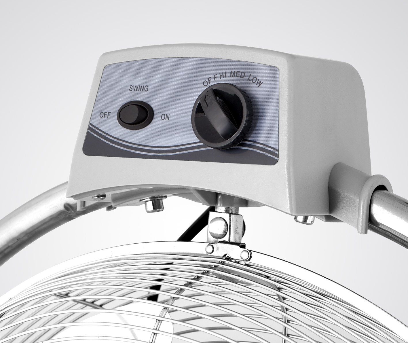 Orbegozo PWO 1952 - Ventilador industrial, aspas 50 cm de diámetro, 3 velocidades de ventilación, cabezal oscilante multiorientable, asa de transporte, 130 W