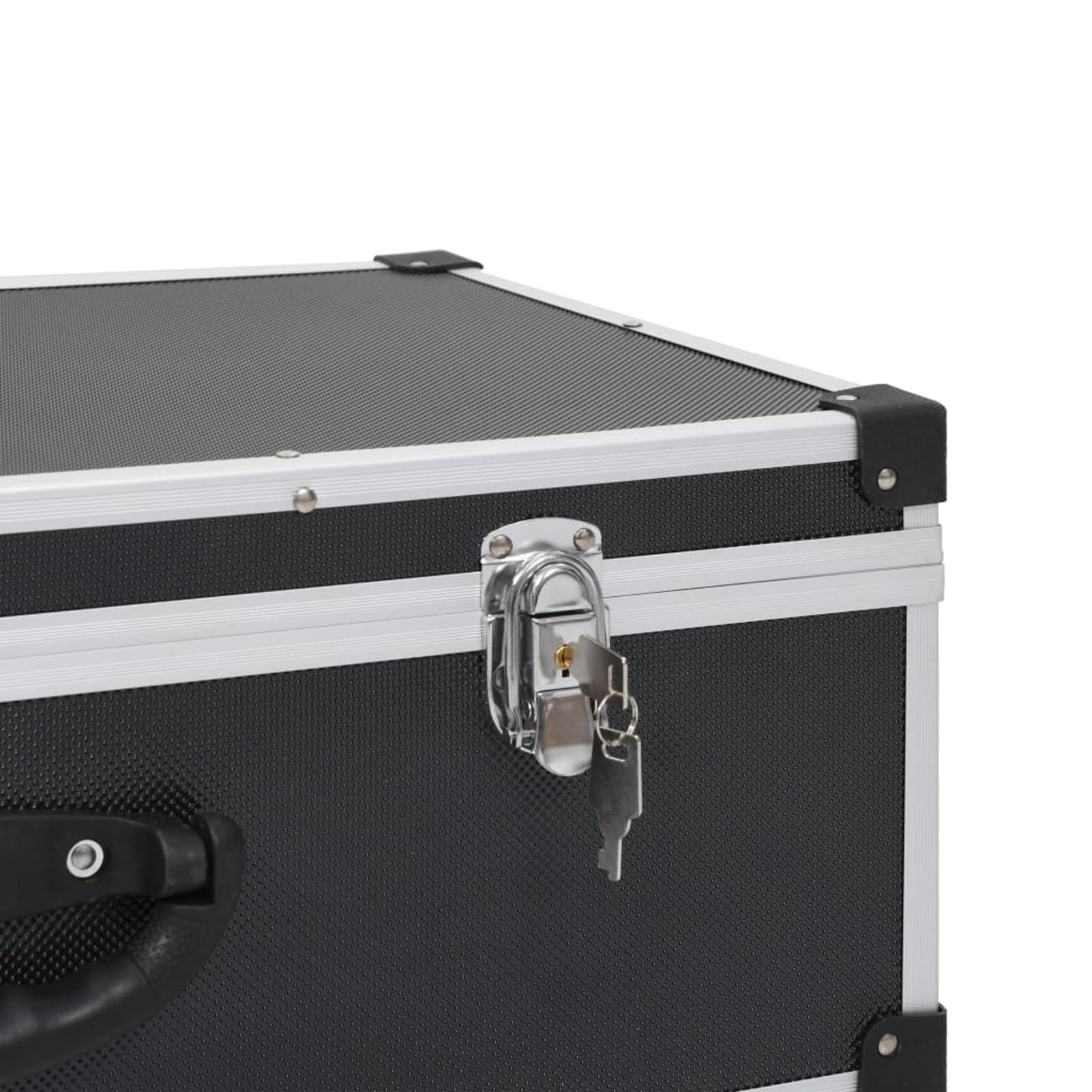 Gecheer Custodia CD per 80 CD in alluminio ABS nero professionale custodia per CD DVD organizzato per DJ musicisti studi cinematografici