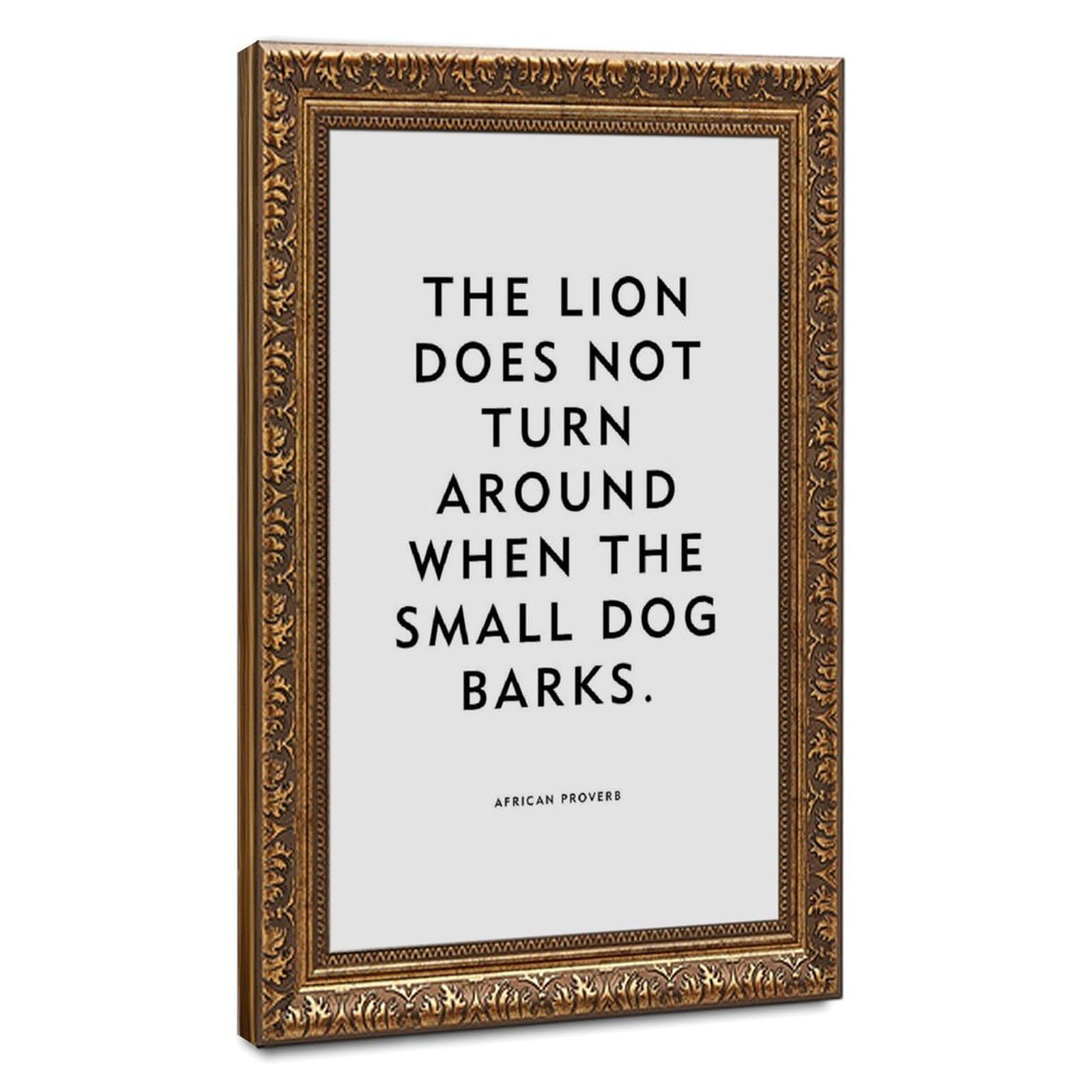 ELKPDOE The Lion Poster Motivational Quotes