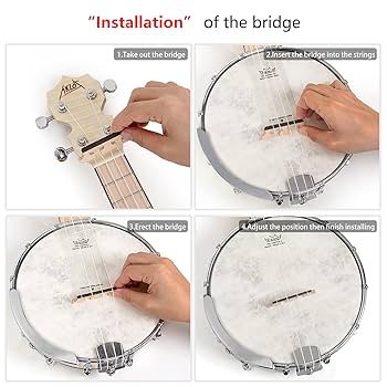 Amazon.com: Banjo Ukulele, AKLOT Concert 23 inch Remo