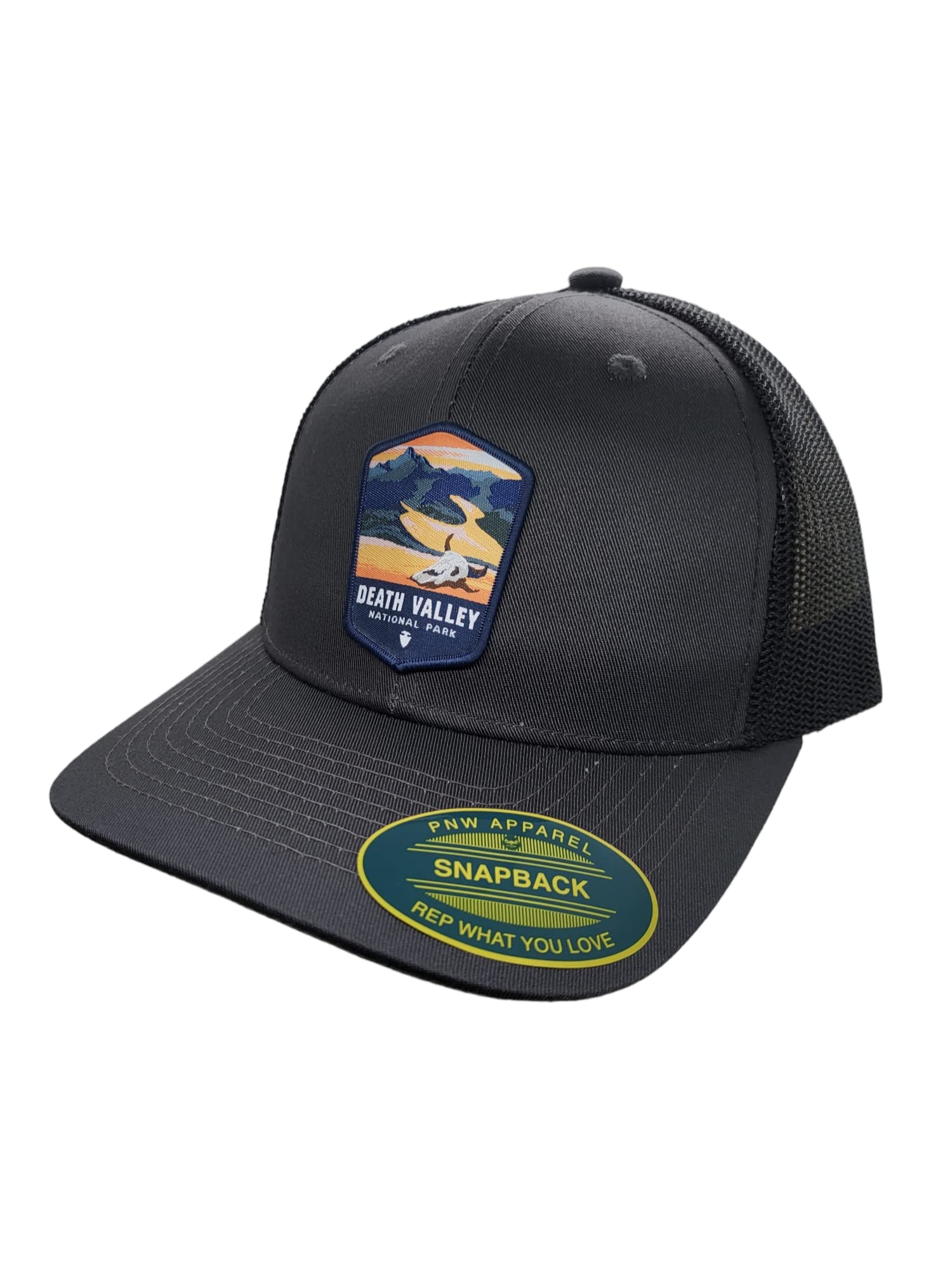 PNW ApparelCalifornia Nevada Trucker Hat w/Death Valley National Park Woven  Patch