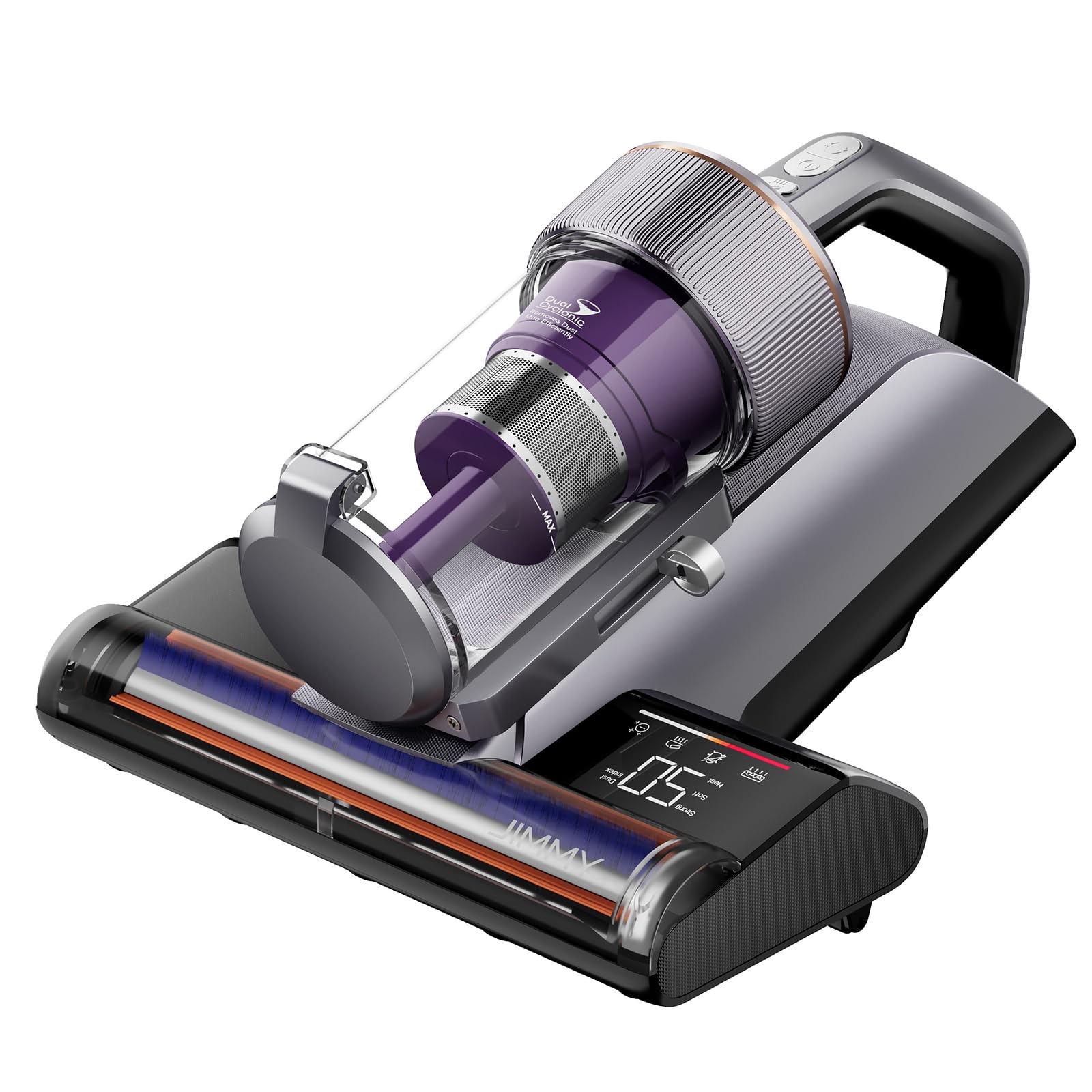 Jimmy BX8 Pro Milbensauger 600W 17kPa UV-C Desinfektion 65°C Graphen-Heiztechnologie Echtzeit-Display