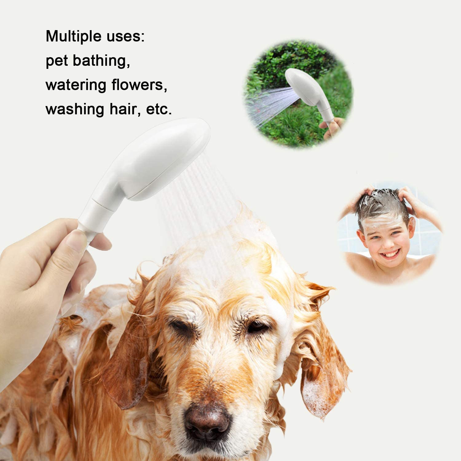 Dog Trust Pet Sprayer Bathing Tool, Portable Handheld Shower Head with Shower Spray Hose for Bathing Baby, Pets, Washing Hair, Rinsing Vegetables, Utility Sink 3
