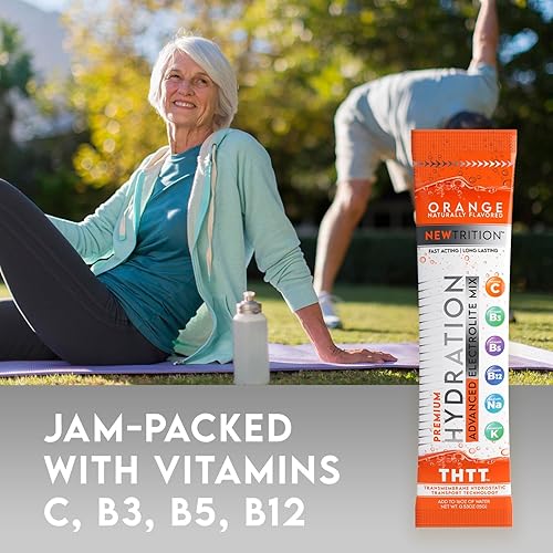 Miniatura 5 de Polvo de hidratación, 4 sabores, paquete de 24 paquetes de polvo de electrolitos, paquetes hidratantes con sabor natural para agua, electrolitos