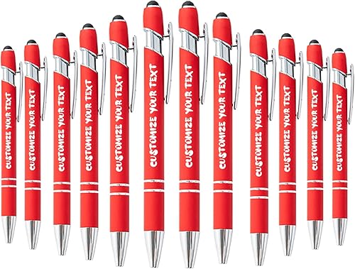 AIFLM Bolígrafos personalizados con nombre a granel hasta 500 unidades de bolígrafos grabados gratis con tu nombre y texto para negocios,