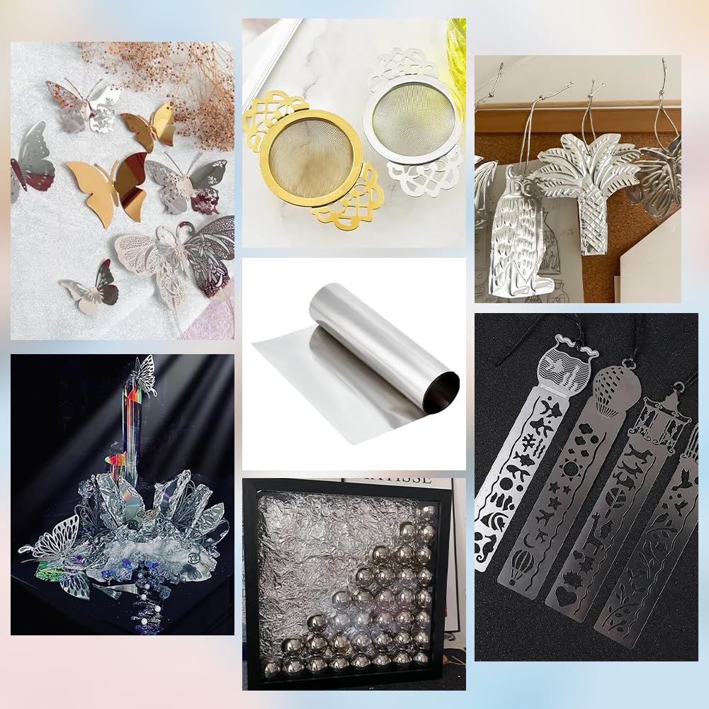 OLYCRAFT 27-teiliges Edelstahlstreifen Set - 9 Stärken Für Handwerk Und Reparatur