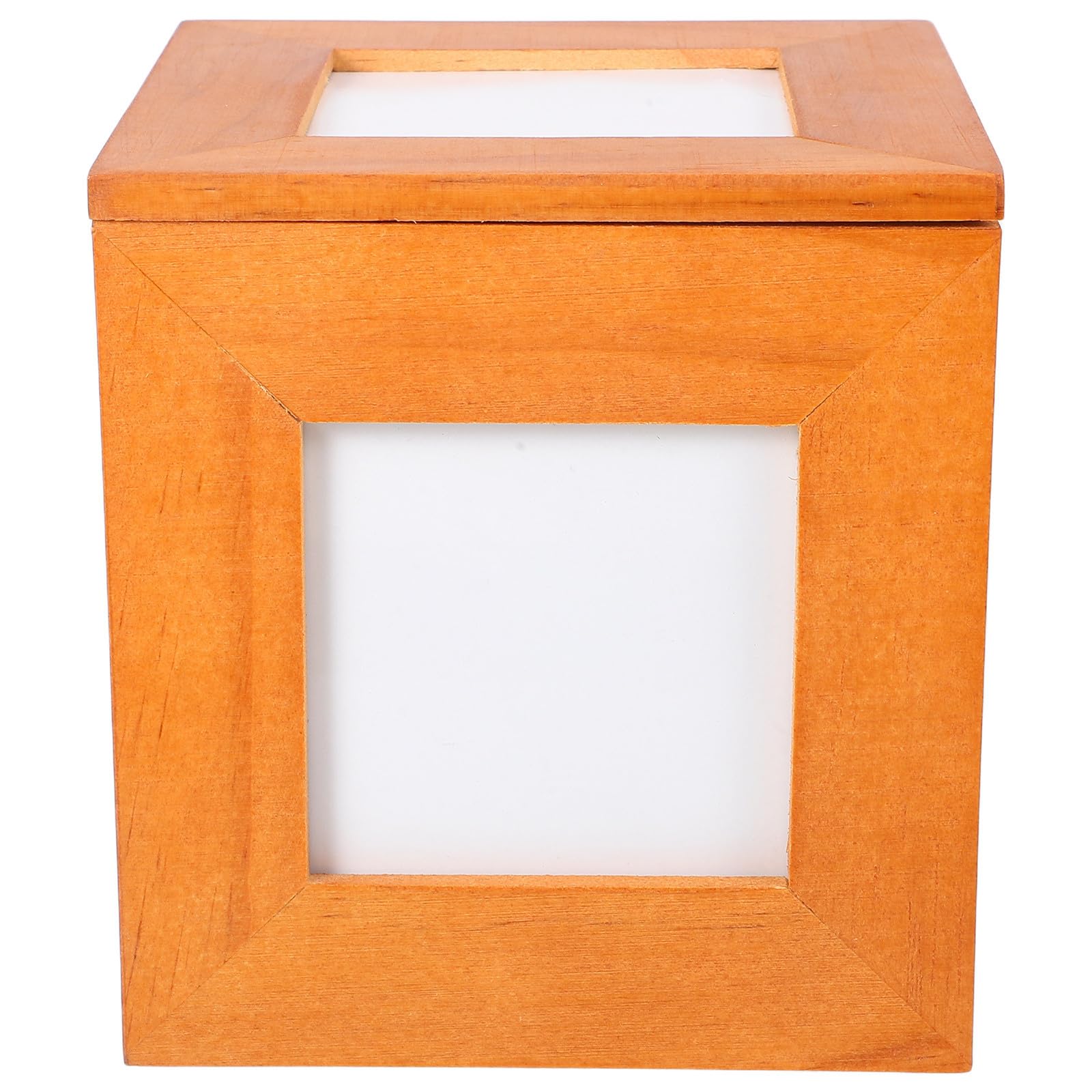 Boîte à photos en bois de pin compacte rangement souvenirs coffret bois