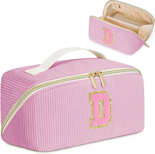 Miniatura 1 de DTBG Bolsa de cosméticos de viaje de gran capacidad, Rosado, D Taza