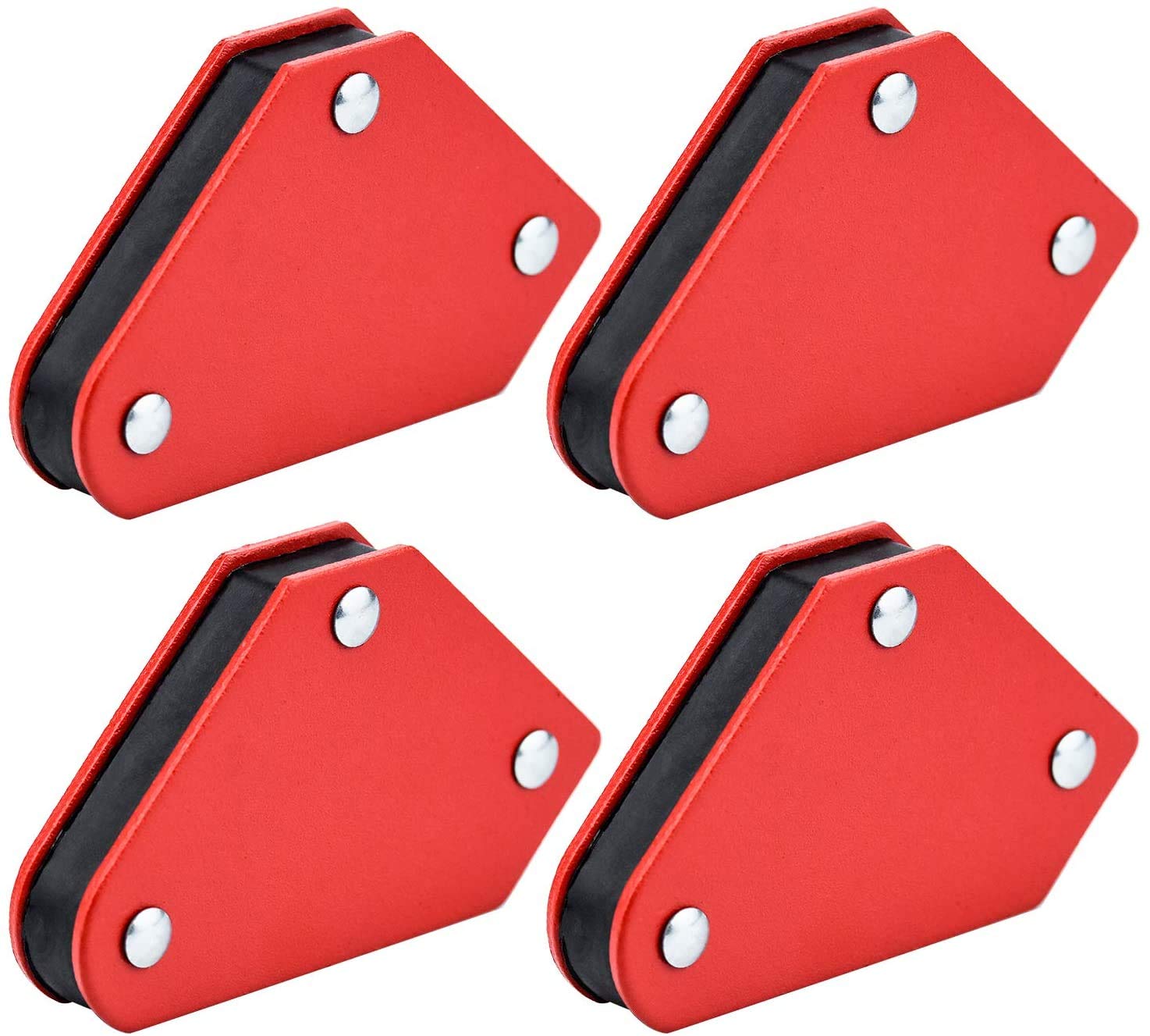 RubikMagnetic Welding Holder Clamps, 4pc Mini Welder Magnets Tool Set, 3 Angles 45° 90° 135° Holds 9 LBS Weight