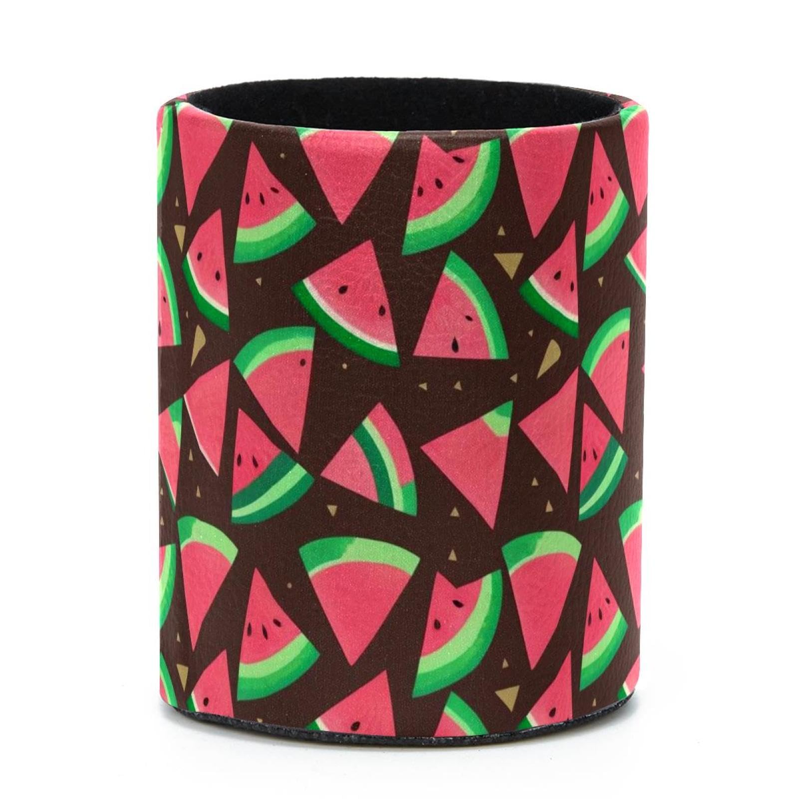 VAPOKF Round Pencil Holders for Desk, Watermelon Pen Holders Pen Pot Makeup Brushes Storage Desktop Stationery Supplies Organiser for Home Office