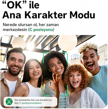 AI Yüz Takipli Selfie Çubuğu Tripod, 360° Otomatik Takip Gimbal, Quadrapod (4 Ayaklı) Taban, Uzaktan Kumandalı, Teleskopik Ayarlanabilir Boy, Telefon Tutuculu Vlog Standı