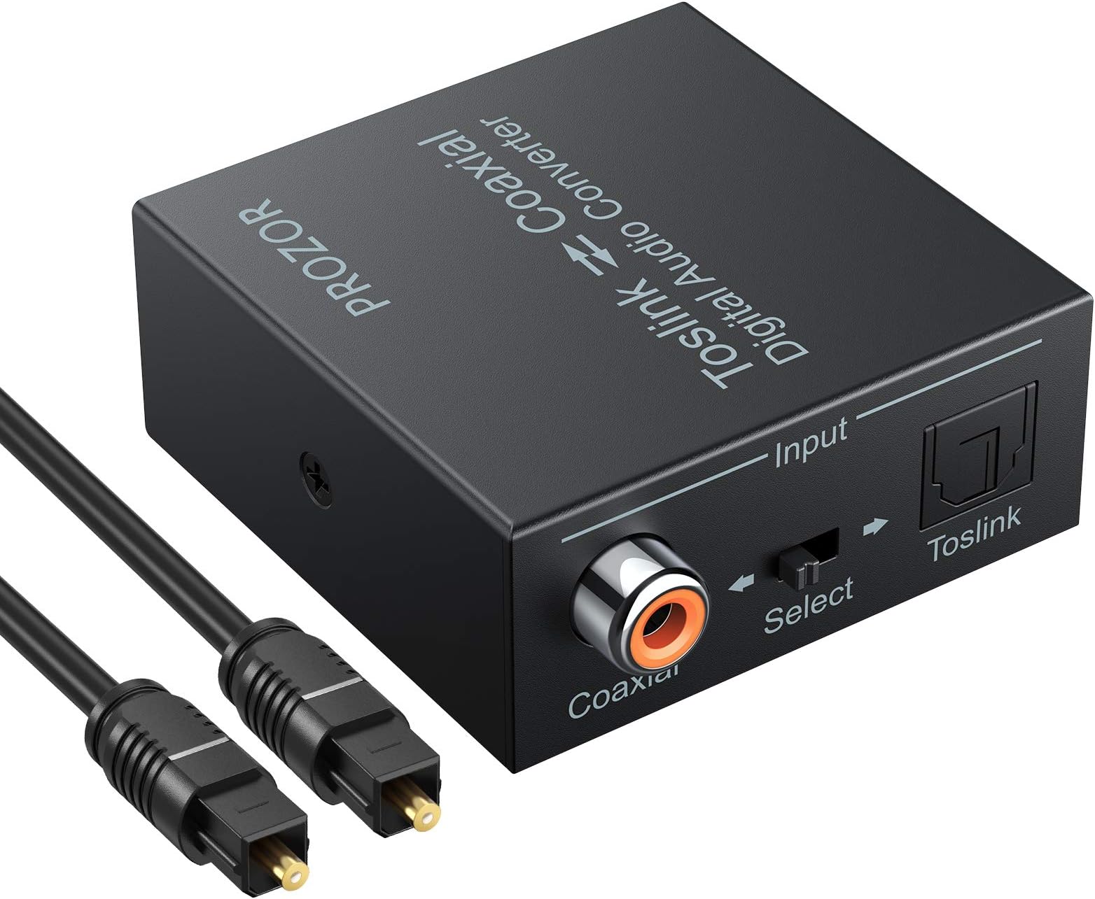 PROZOR Optical to Coaxial OR Coaxial to Optical Bi-Directional Optical Coaxial Converter