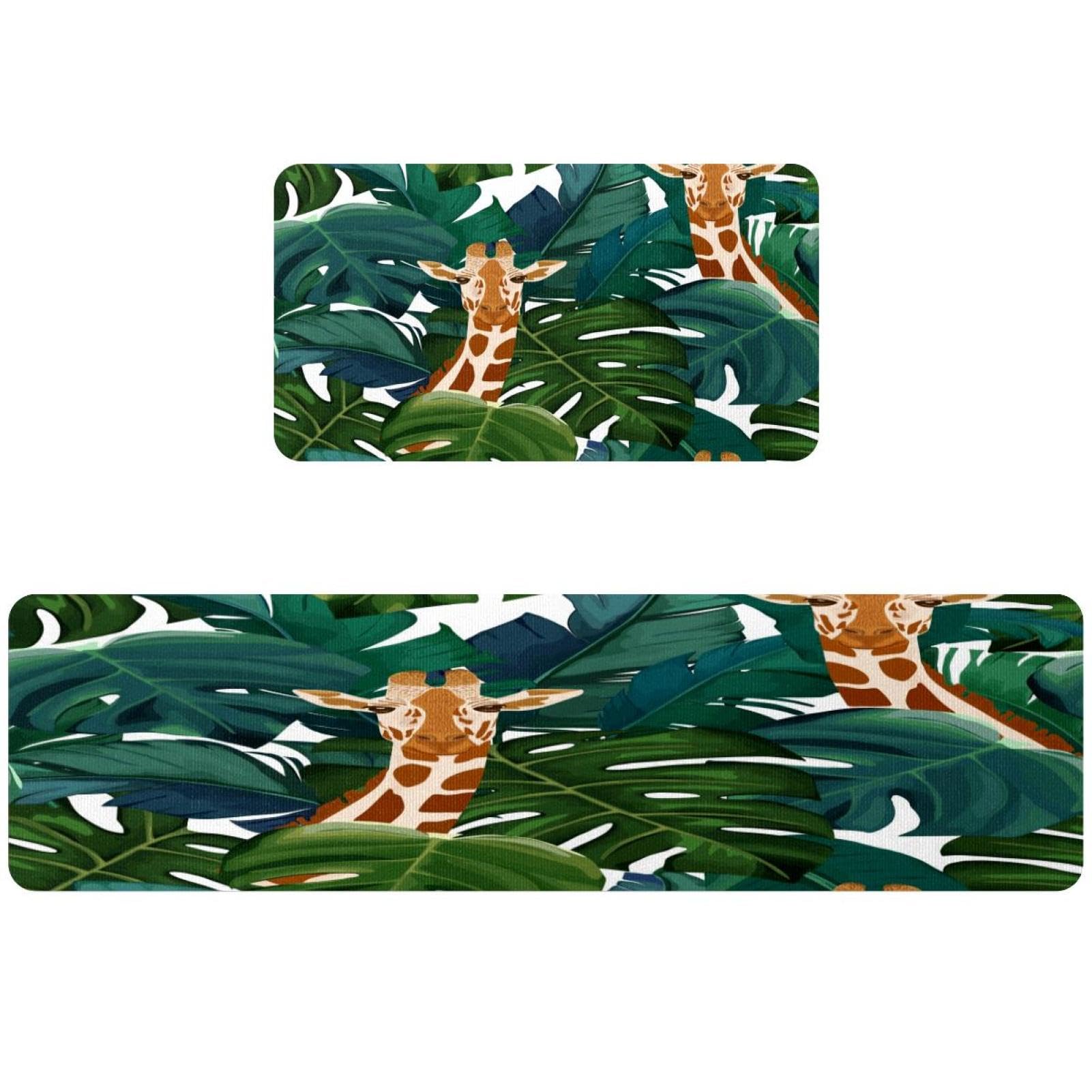 Alfombrillas de cocina lavables y antideslizantes VAPOKF, pack de 2 alfombras súper absorbentes