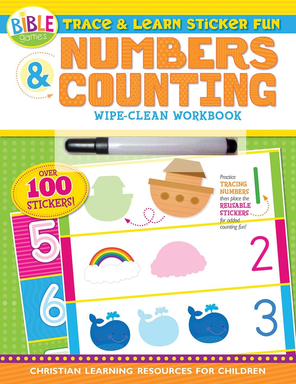 Trace & Learn Sticker Fun: Numbers and Counting, Wipe Clean Workbook
