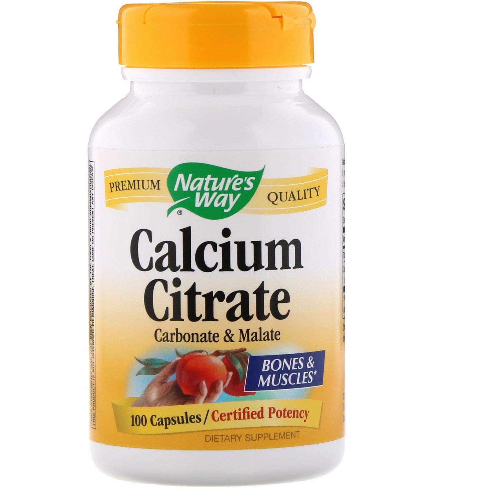 Calcium Citrate - 500 Mg - 100 Capsules