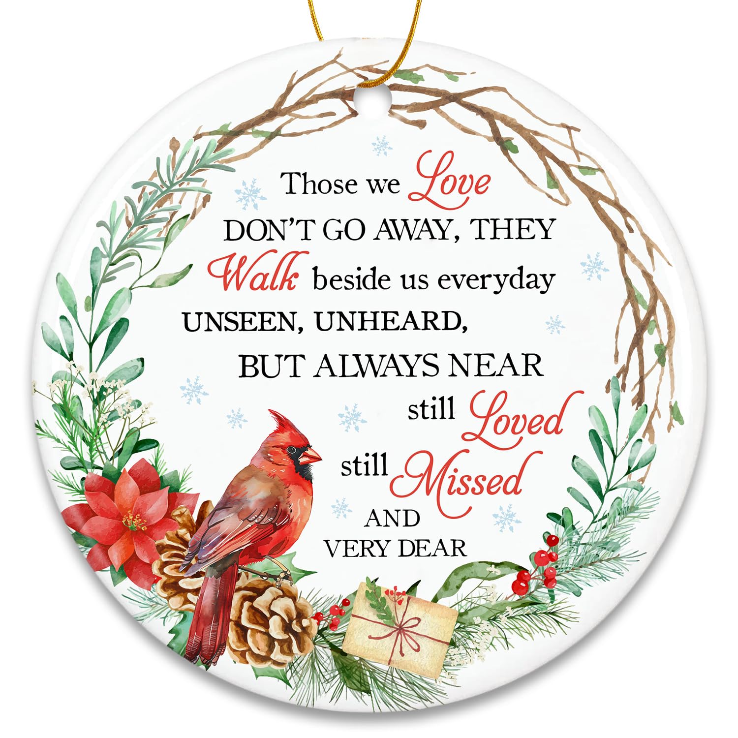 ZAGKOOin Memory of Loved One Gifts Bereavement Gifts Sympathy Gift Ideas Loss of Mother Sympathy Gifts Ornament Cardinal 2024