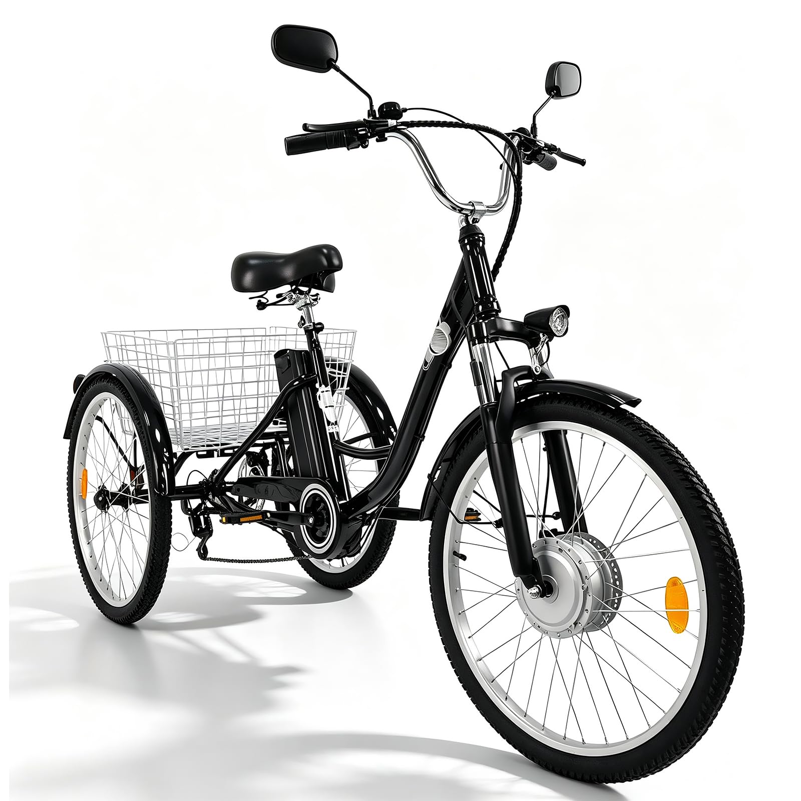 MUXIN M300 triciclo elettrico per adulti con motore brushless da 250W, batteria rimovibile da 36V18Ah/22.5Ah triciclo elettrico ideale per gli anziani che si spostano in citt