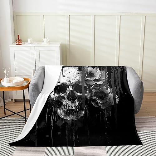 Miniatura 22 de Manta de franela de guitarra para niños y adultos, temática musical retro, manta de franela de forro polar de franela de 40 x 50 pulgadas, estilo de