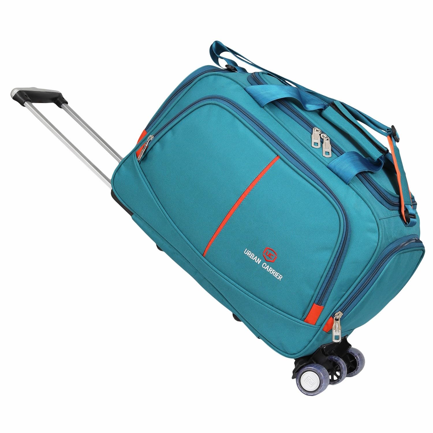 Familiar Duffel Trolley Bag with Wheels | Polyester | 60 L | Black | Expandable | Lightweight | Travel & Luggage-picture-19
