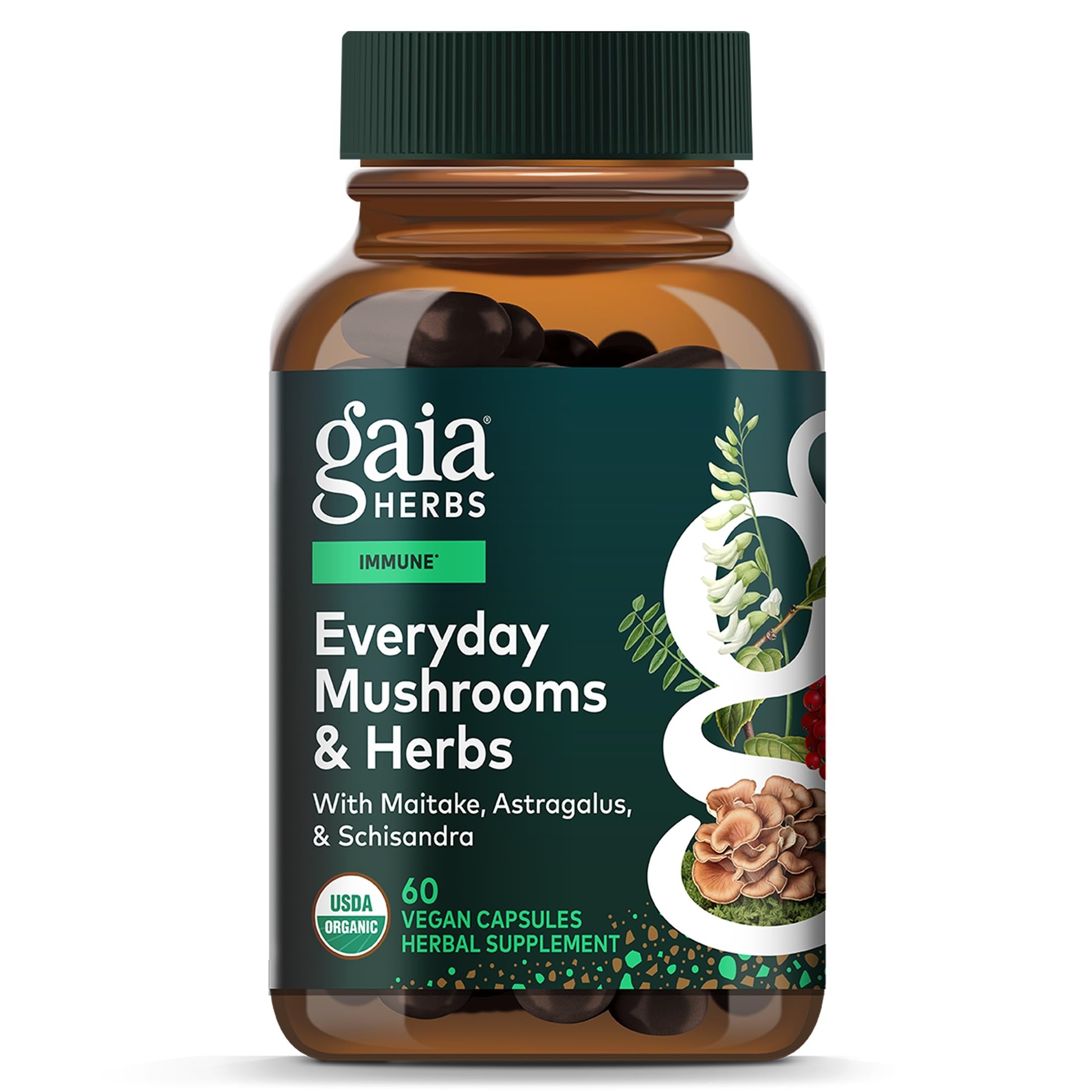 Gaia Herbs Everyday Immune, 60 Vegan Capsules, 60 Servings