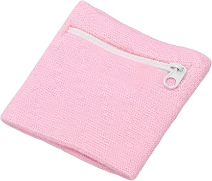 Wrist Wallet Wristband with Zipper,Cotton Wrist Band SweatBands