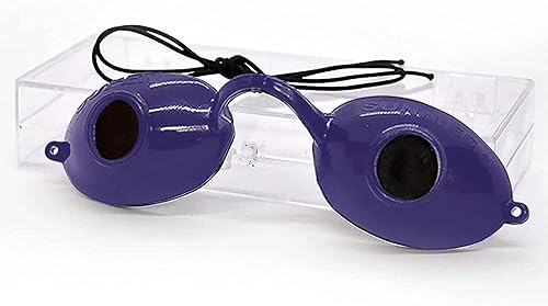 Miniatura 8 de Super Sunnies Protección UV para los ojos, gafas individuales de bronceado compatibles con la FDA, protectores para los ojos, gafas, con una funda