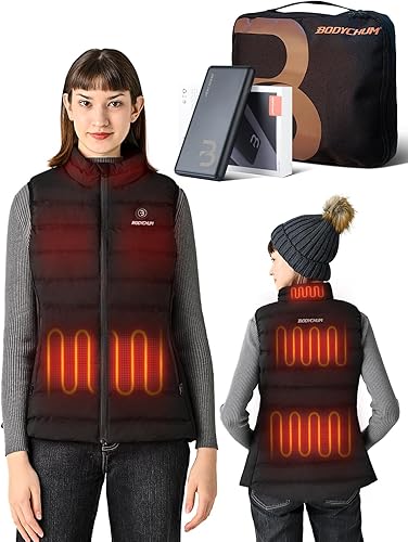 Bodychum Heated Vest Women With Battery Pack Included Lightweight Rechargeable Electric Heating Vest