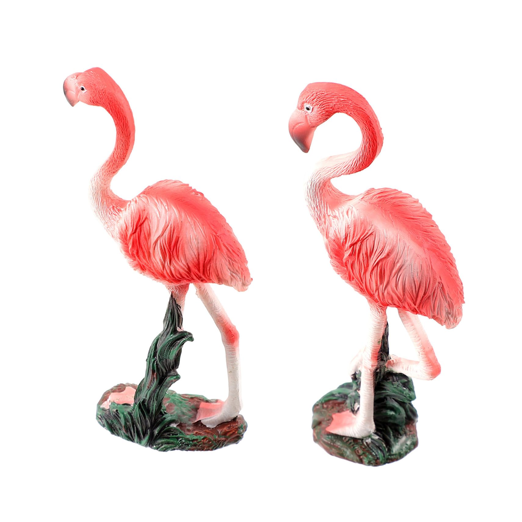 GANAZONO Decorazione da Giardino in Resina 2 Pezzi Fenicottero Rosa, Ornamentale e Facile da Usare, per Cortili e Feste di Matrimonio