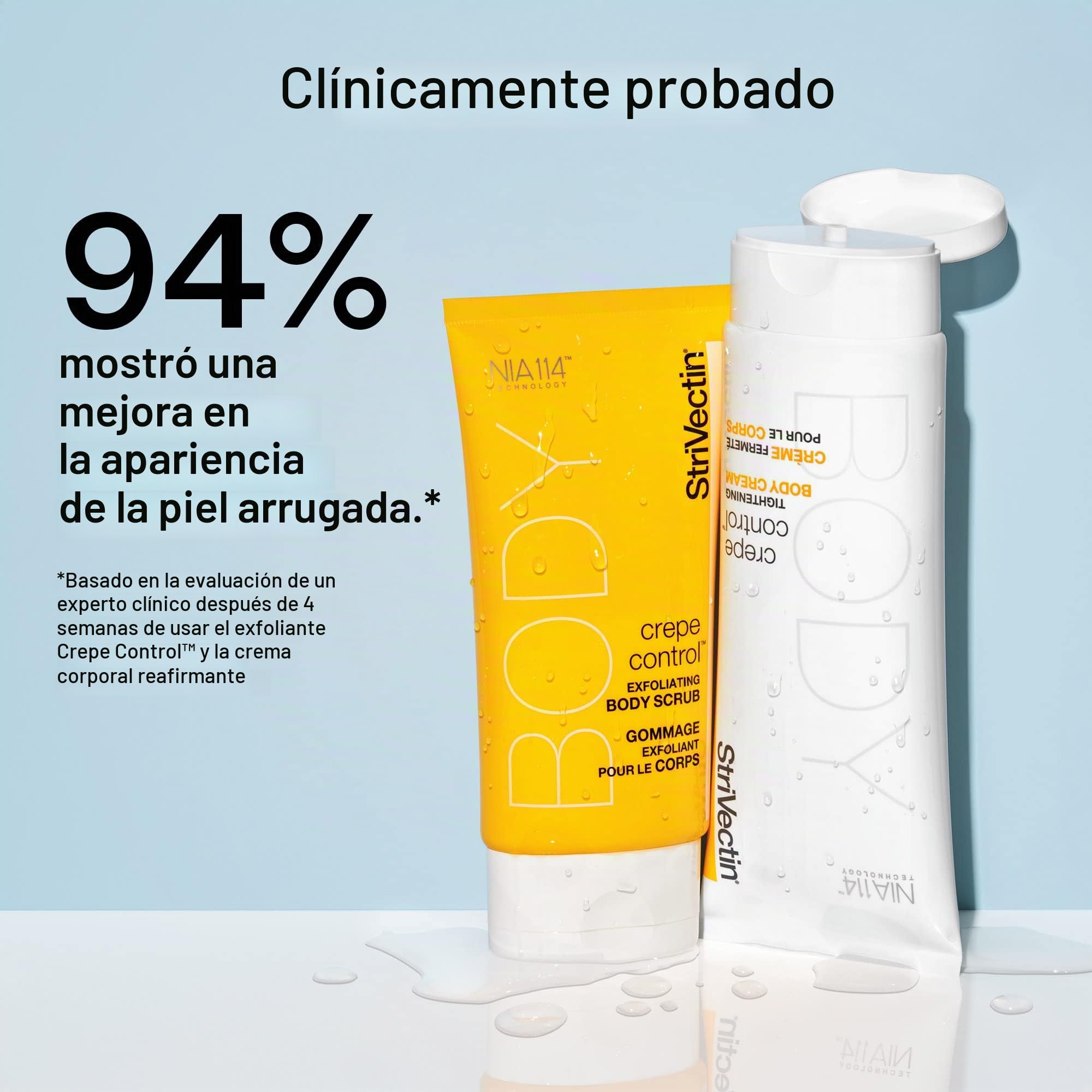 StriVectin Crepe Control Tightening Body Cream - 200 ml | Piel más firme, piel más brillante, para brazos y piernas, fórmula tensora