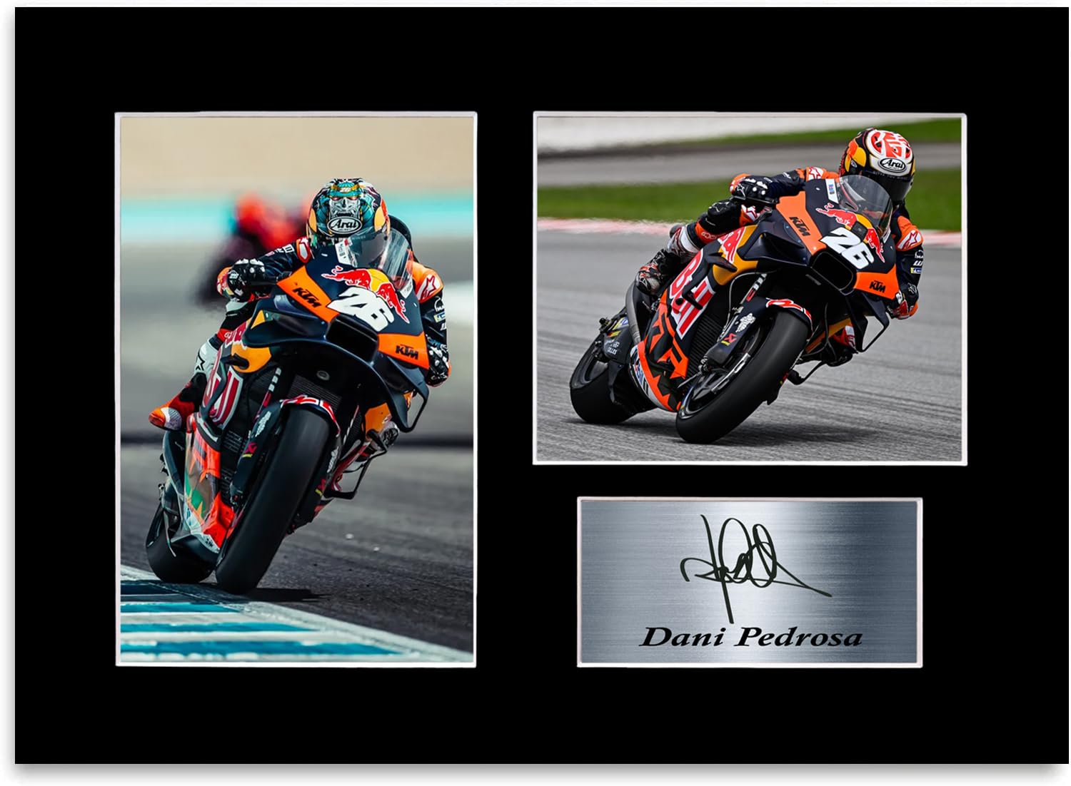 Generic Dani Pedrosa Motorcycle Racer Signed Photo Display A4 Poster