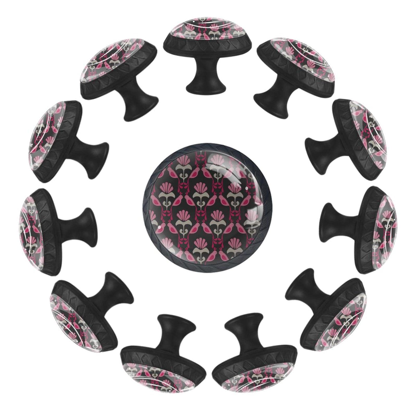 Boutons de meuble 35 mm oiseau du paradis pour rénover une commode usée